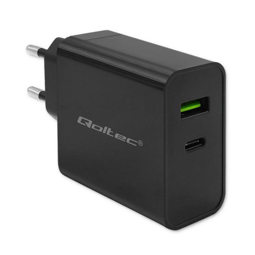 Ładowarka Super Quick PD | 1xUSB-C | 1xUSB | 45W | 5-20V | 2.25-3A | Czarna -10163722