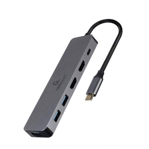 Adapter USB-C Hub USB-C PD HDMI x2 USB 3.0x3 -10164137