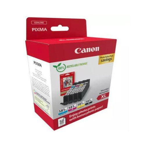 Multipack CLI-581XL BK/C/M/Y Photo Value 2052C006-10164294