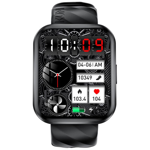 Smartwatch KU6 Meta 1.96 cala 260 mAh czarny-10164791