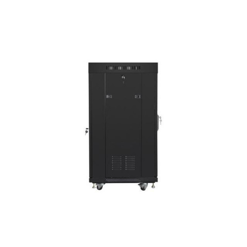 Szafa stojąca 19 cali 22U 600x600 drzwi perforowane LCD (Flat pack) V2 czarna-10164845