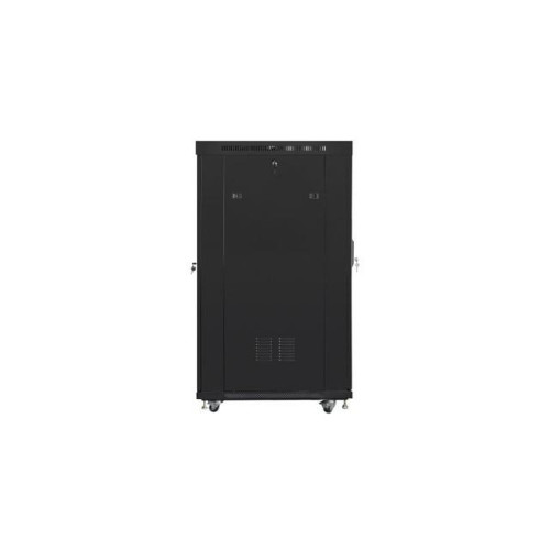 Szafa stojąca 19 cali 22U 800x1000 drzwi szklane LCD (flat pack) V2 czarna-10164853