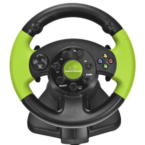Kierownica Esperanza EG104 (PC, Xbox 360; kolor czarno-zielony)-1016515