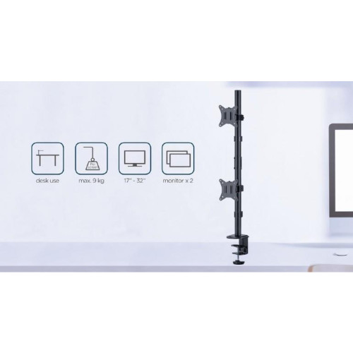 Uchwyt na 2 monitory 17-32 max. 9kg-10165254