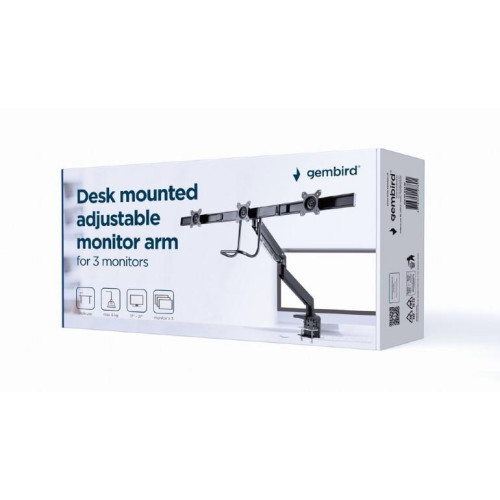 Ramię regulowane na 3 monitory 17 - 27 cali 6kg-10165315