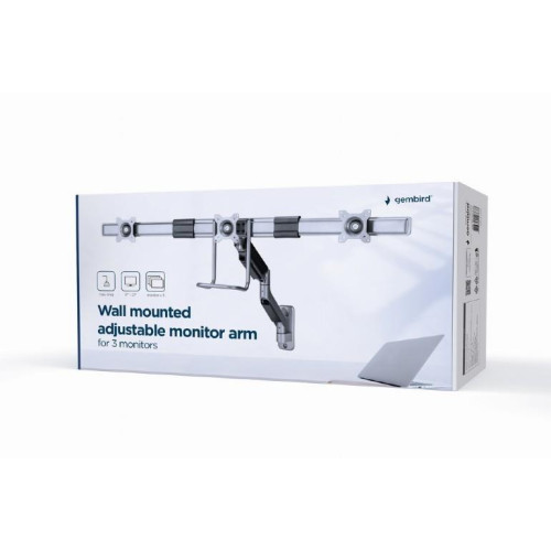 Uchwyt ścienny 3 monitory 17-27 cali 6kg-10165342