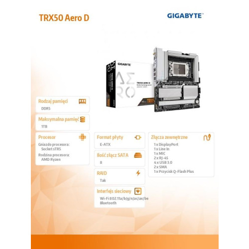 Płyta główna TRX50 AERO D sTR5 4DDR5 HDMI USB/4M.2 eATX -10166197