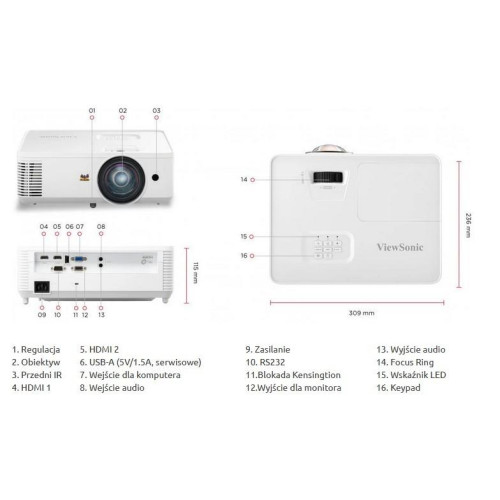 Projektor PS502X-EDU XGA/4000 -10167778