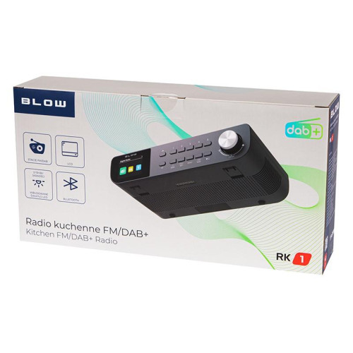 Radio kuchenne przenośne FM/DAB+ RK1 czarne-10167916