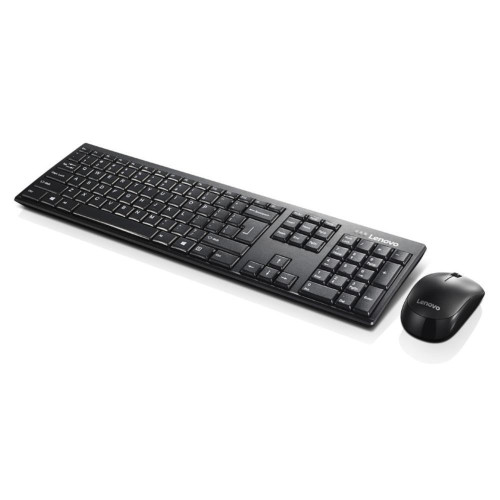Zestaw klawiatura + mysz Lenovo 100 Wireless Combo Keyboard & Mouse GX30L66303 (USB 2.0; (EN); kolor czarny; optyczna; 1