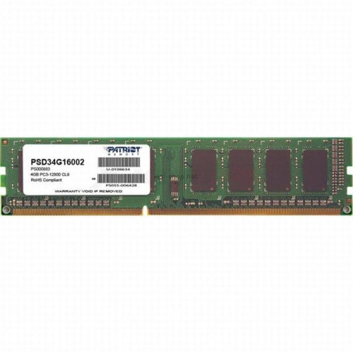 Pamięć Patriot Memory PSD34G16002 (DDR3 ECC; 1 x 4 GB; 1600 MHz; CL11)-1018342