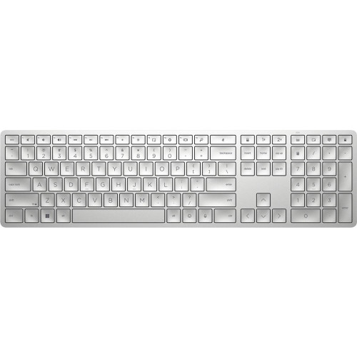 Klawiatura HP 970 Programmable Wireless Keyboard bezprzewodowa srebrna 3Z729AA-10206395