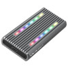 Obudowa | kieszeń na dysk M.2 SSD | SATA | NVMe | RGB LED | USB-C| 4TB -10327352