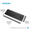 Zestaw klawiatura + mysz HP 230 Wireless Mouse and Keyboard Combo bezprzewodowe białe 3L1F0AA-10352472
