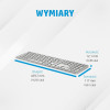 Klawiatura HP 970 Programmable Wireless Keyboard bezprzewodowa srebrna 3Z729AA-10365611