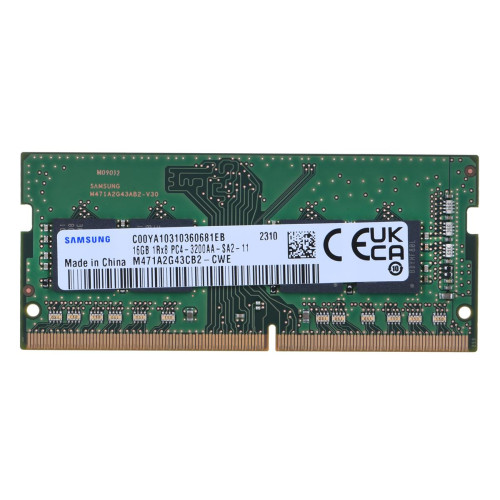 Samsung SO-DIMM 16GB DDR4 1Rx8 3200MHz PC4-25600 M471A2G43CB2-CWE-10318033