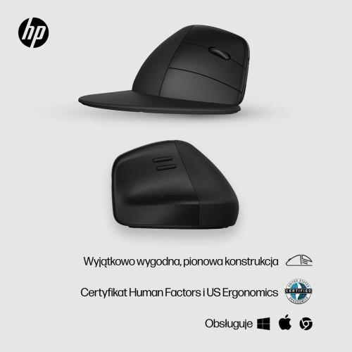 Mysz HP 920 Ergonomic Vertical Mouse Black bezprzewodowa czarna-10318618