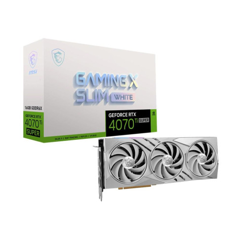 Karta graficzna MSI GeForce RTX 4070 Ti SUPER 16GB GAMING X SLIM WHITE-10321919