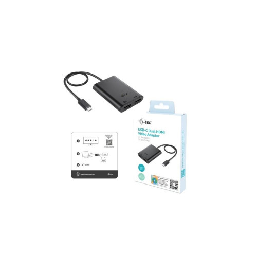 Adapter video USB-C Dual 4K/60Hz (single 8K/30Hz) HDMI-10325334