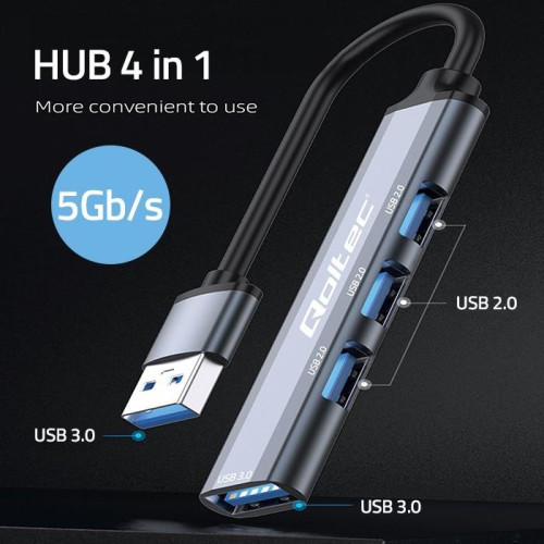 HUB adapter USB 3.0 4w1 | USB 3.0 | 3x USB 2.0 -10328051