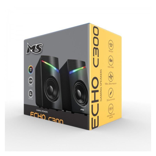 Głośniki komputerowe Echo C300 2.0 6W USB RGB LED-10329807
