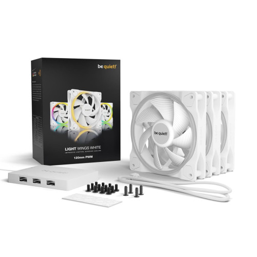 Wentylatory be quiet! LIGHT WINGS WHITE 120mm 3szt-10333900
