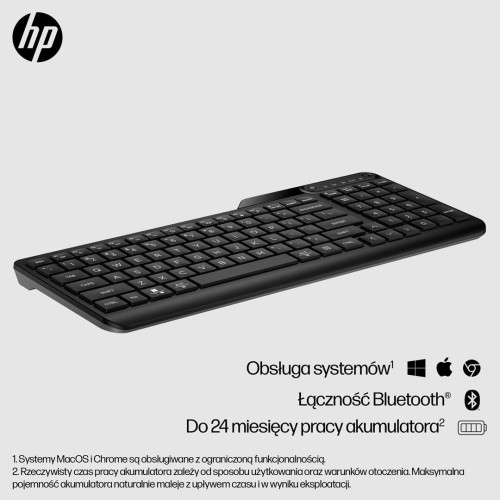 Klawiatura HP 460 Multi-Device Bluetooth Keyboard bezprzewodowa czarna 7N7B8AA-10365630