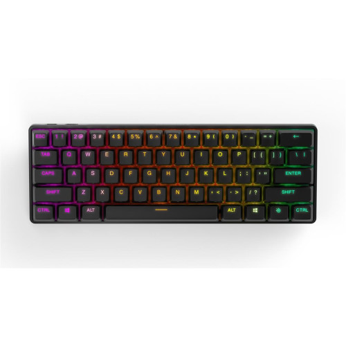 Klawiatura do gier SteelSeries Apex Pro Mini klawiatura do gier Światło LED RGB US Wireless OmniPoint Regulowany przełącznik mechaniczny Bluetooth Połączenie bezprzewodowe-10387902