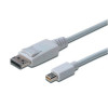 Kabel połączeniowy Displayport 4K 60Hz UHD Typ miniDP/DP M/M biały 2m-1041595