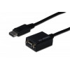 Kabel adapter Displayport z zatrzaskiem 1080p 60Hz FHD Typ DP/DSUB15 M/Ż 0,15m Czarny -1041622