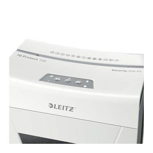 Leitz Niszczarka IQ Protect Premium 10X, P4, 10 kartek 18 l kosz-10400281