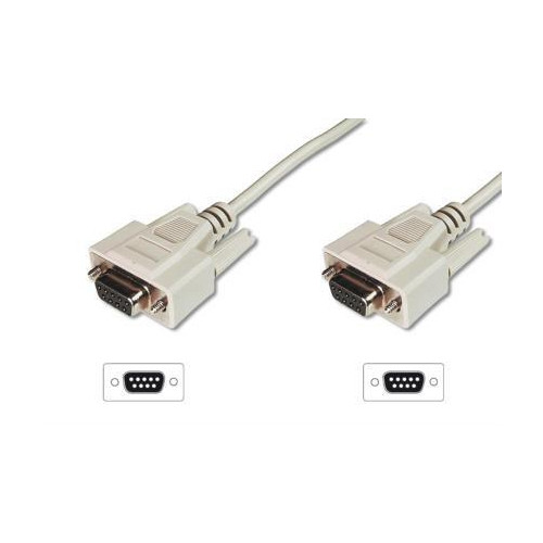 Kabel połączeniowy RS232 1:1 Typ DSUB9/DSUB9 Ż/Ż 3m Szary-1042068