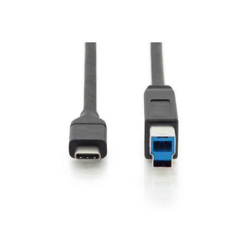Kabel połączeniowy USB 3.0 SuperSpeed 5Gbps Typ USB C/B M/M Power Delivery czarny 1.8m-1044532