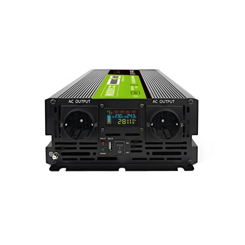 GREEN CELL PRZETWORNICA LCD 24V/230V 3000W/6000W CZYSTY SINUS INVGC24P3000LCD-10447254