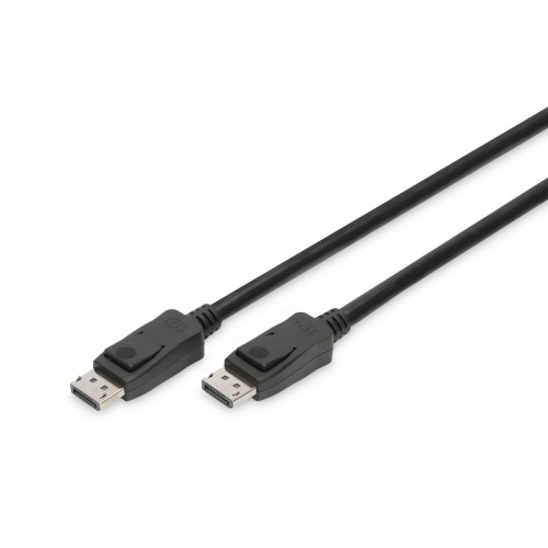 Kabel połączeniowy DisplayPort z zatrzaskami 8K 30Hz UHD Typ DP/DP M/M 1m Czarny-1045318