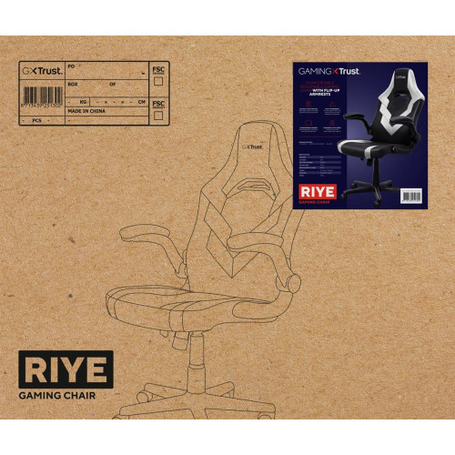 Fotel gamingowy TRUST GXT703W RIYE GAMING CHAIR WHITE-10480423