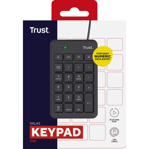 Klawiatura numeryczna TRUST Xalas USB-10485065