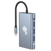 HUB Adapter USB C 8w1 HDMIx2 USB VGA RJ45 PD-10547531