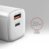 ACU-PQ20W Ładowarka sieciowa 20W QC3.0/AFC/FCP + PD type-C Biała-10548479