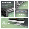 HMC-10HLS Wieloportowy hub USB 9in1, 5Gbps, 4x USB-A, HDMI 4K/60Hz, GLAN, SD/microSD, PD 100W, 25cm USB-C kabel-10548516
