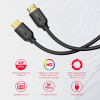 Kabel HDMI 2.0 4K 60HZ ; 1,5m ; C11079BK-1.5M-10549138