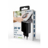 Ładowarka PowerDelivery USB-A USB-C 20W Czarna-10549239