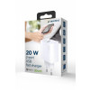 Ładowarka PowerDelivery USB-A USB-C 20W Biała-10549251