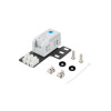  Termostat zamykający AK-1505-S 10A Do szaf z uchem montażowym i kostką elektryczną Szary-1055351
