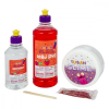 Masa plastyczna Zestaw super slime - Truskawka XL-1057624