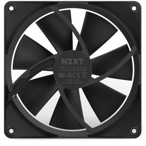 NZXT WENTYLATOR PC NZXT WENTYLATOR DO ZASILACZA/OBUDOWY F140 RGB PWM CZARNY RF-R14SF-B1-10520411