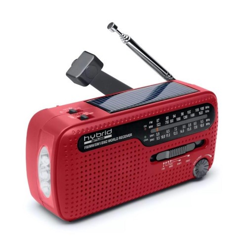 Radio z własnym zasilaniem Muse MH-07RED, Czerwony-10538390