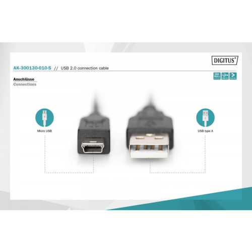 Kabel połączeniowy USB 2.0 HighSpeed 