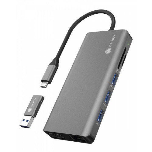 Stacja dokująca IB-DK4070-CPD 12w1,2xHDMI,AUDIO,CR,VGA -7834052