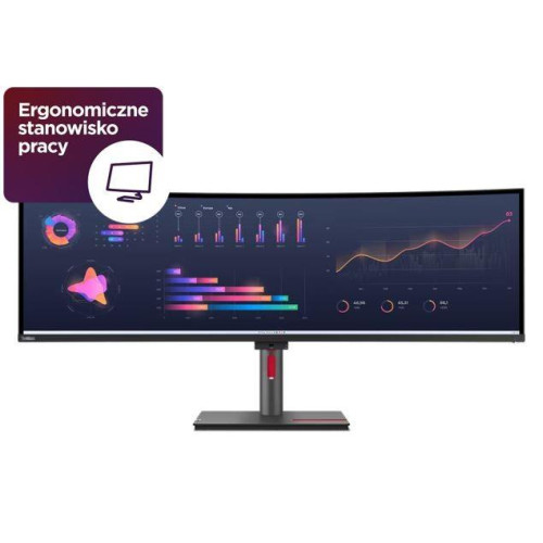 Monitor 49.0 cali ThinkVision P49w-30 WLED 63DBRAT1EU -10546625